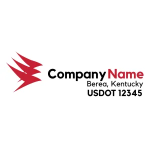 Company Name Truck Door Decal (USDOT), 2 Pack