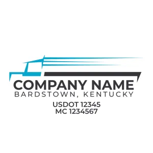 Company Name Truck Door Decal (USDOT), 2 Pack