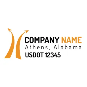 Company Name Truck Door Decal (USDOT), 2 Pack
