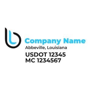 Company Name Truck Door Decal (USDOT), 2 Pack