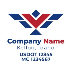 Company Name Truck Door Decal (USDOT), 2 Pack
