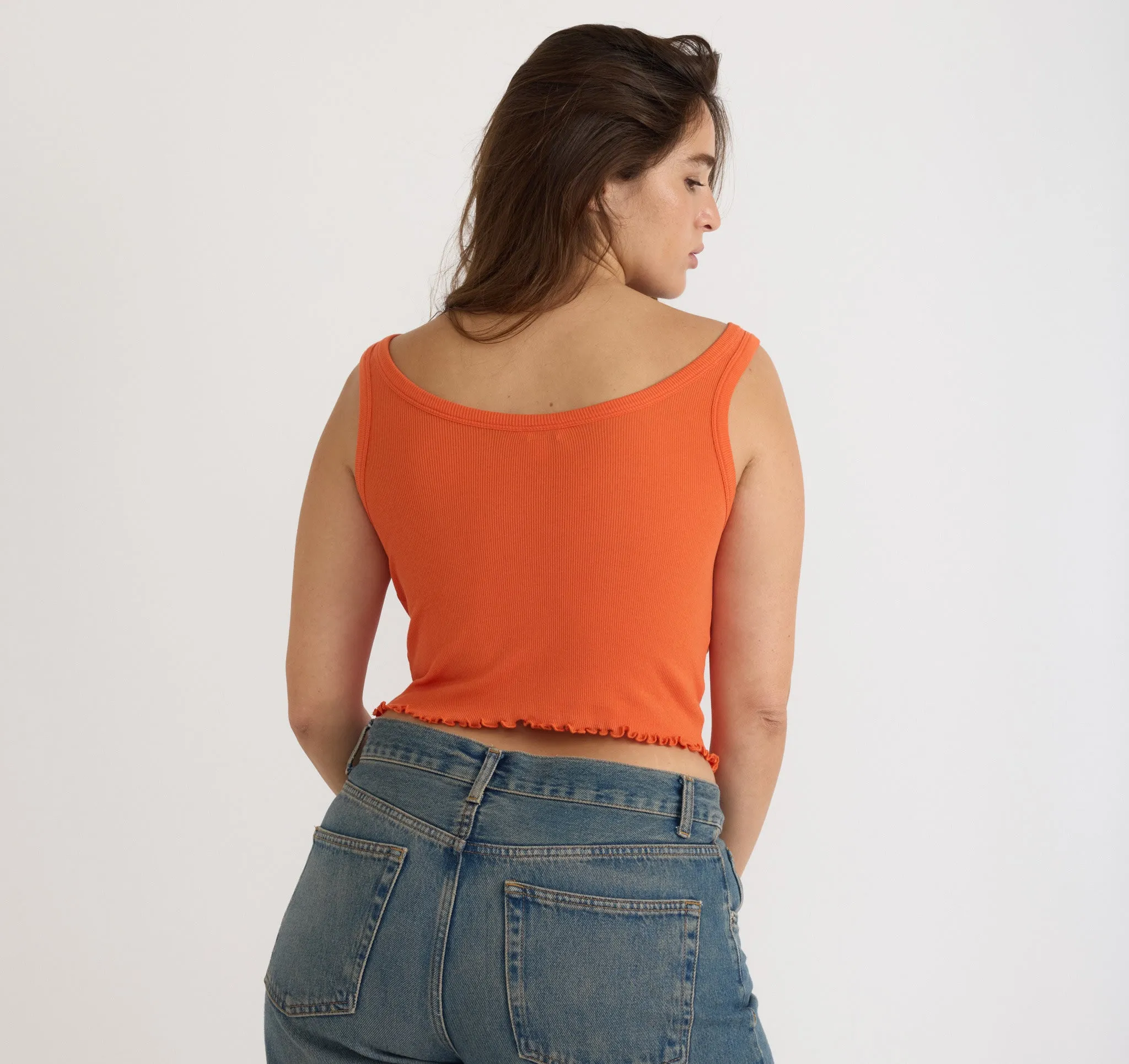 Core Rib Crop Tank Top