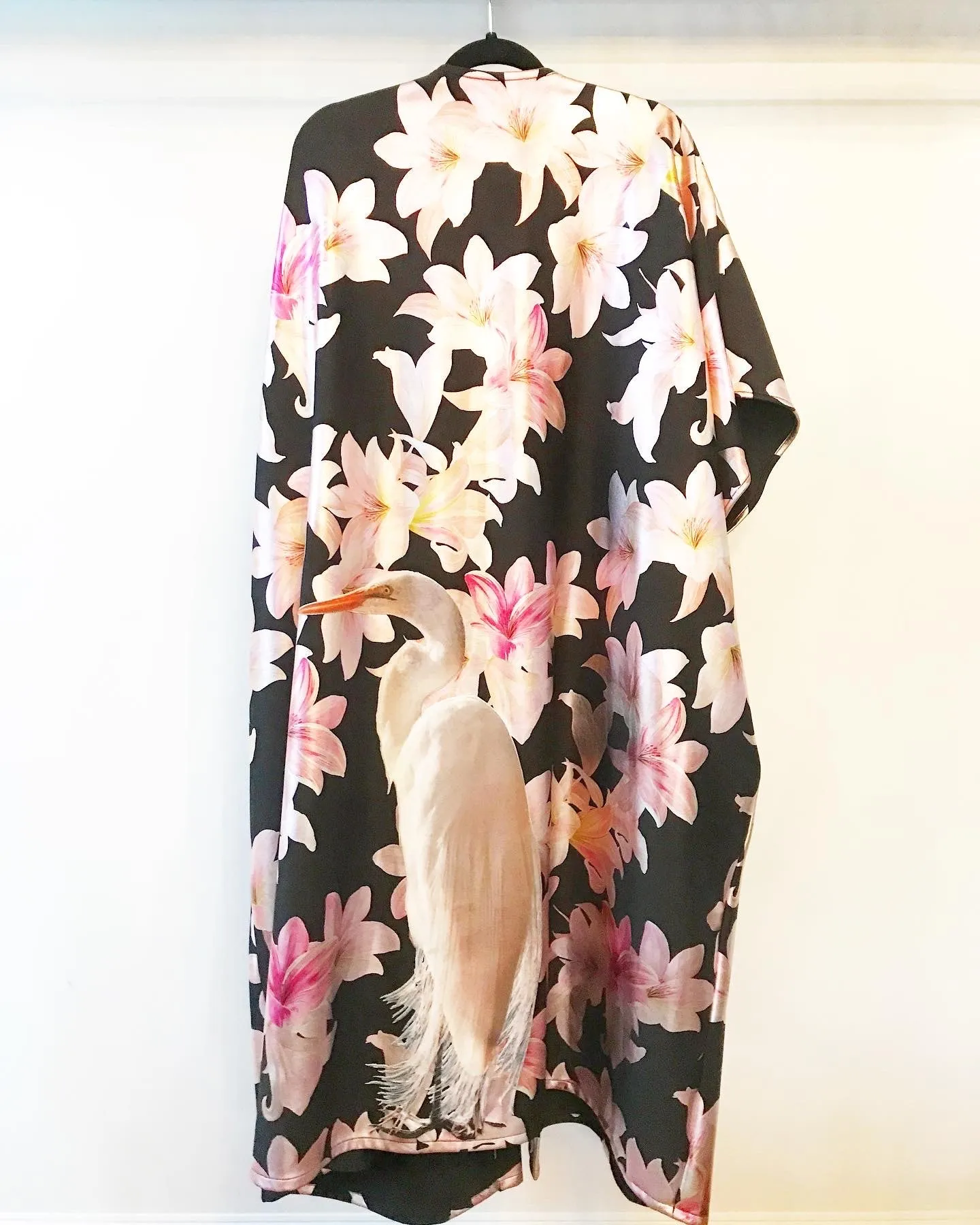 Crane and Flowers Caftan