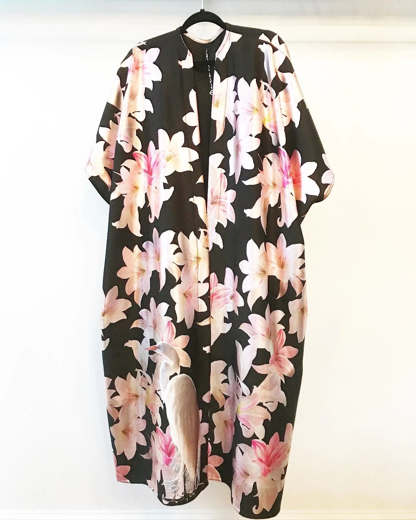Crane and Flowers Caftan