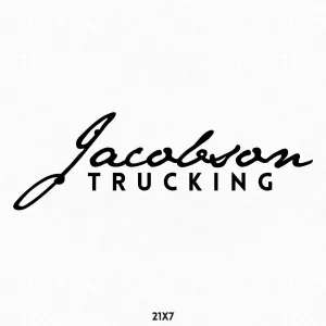 Custom Company Name Truck Decal, 2 Pack