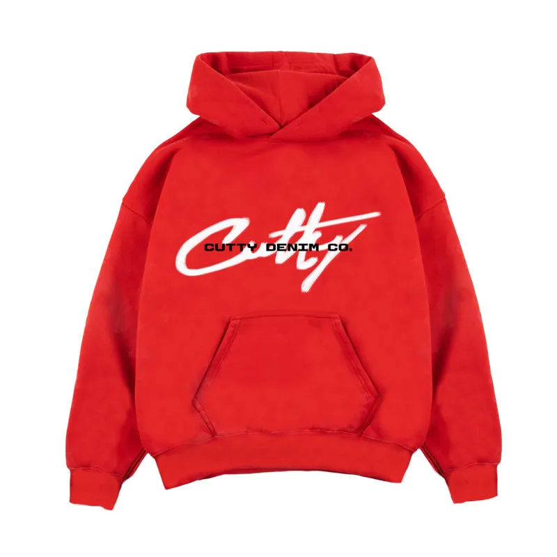 Cutty Men Bently Fashion Hoodie - Red