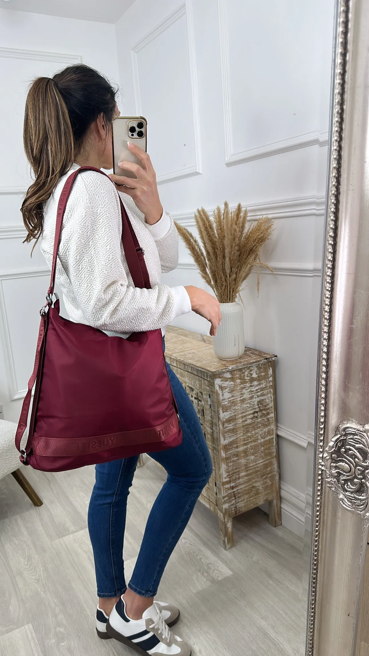 Dana Wine Convertible Backpack Shoulderbag