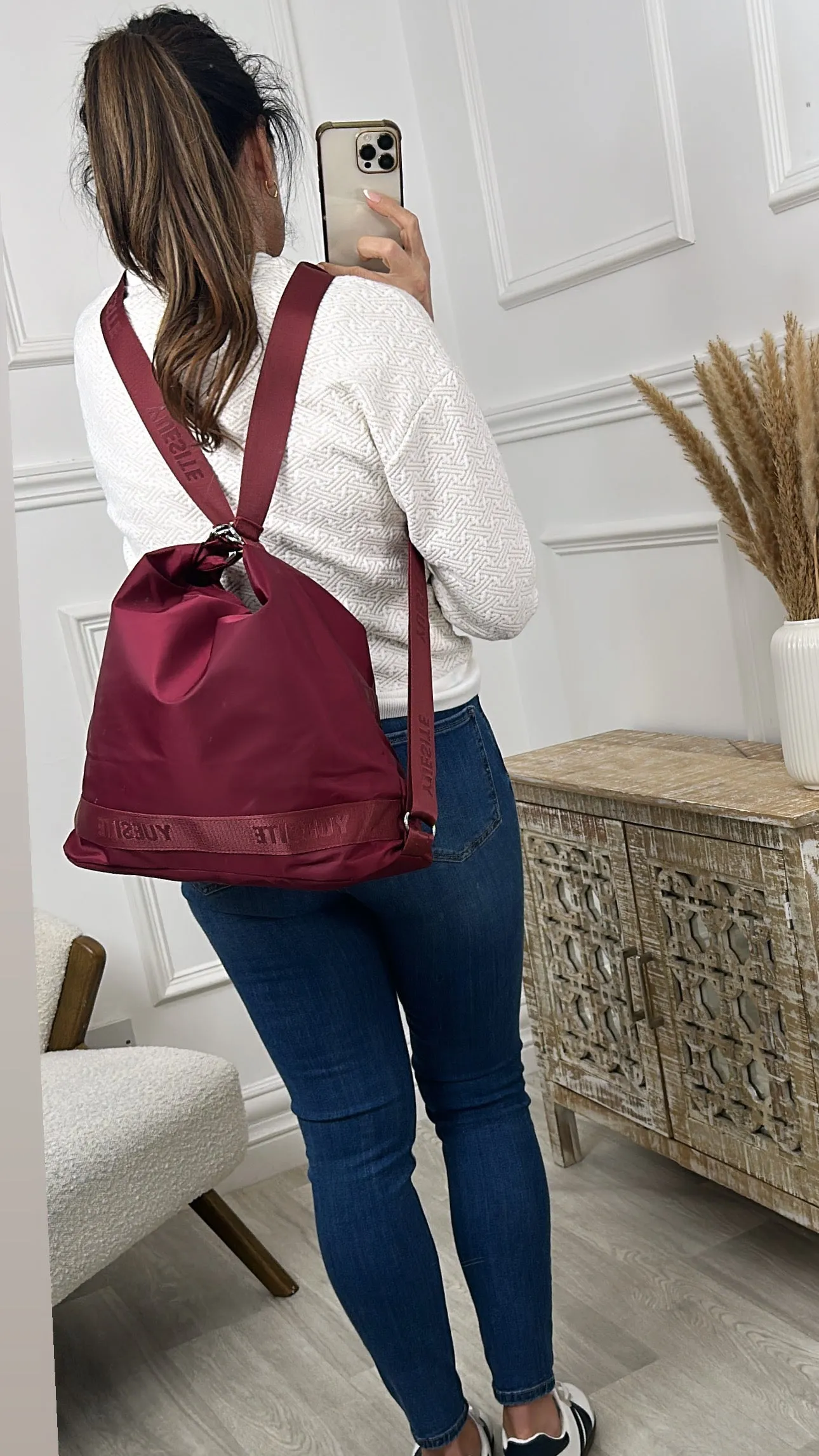 Dana Wine Convertible Backpack Shoulderbag