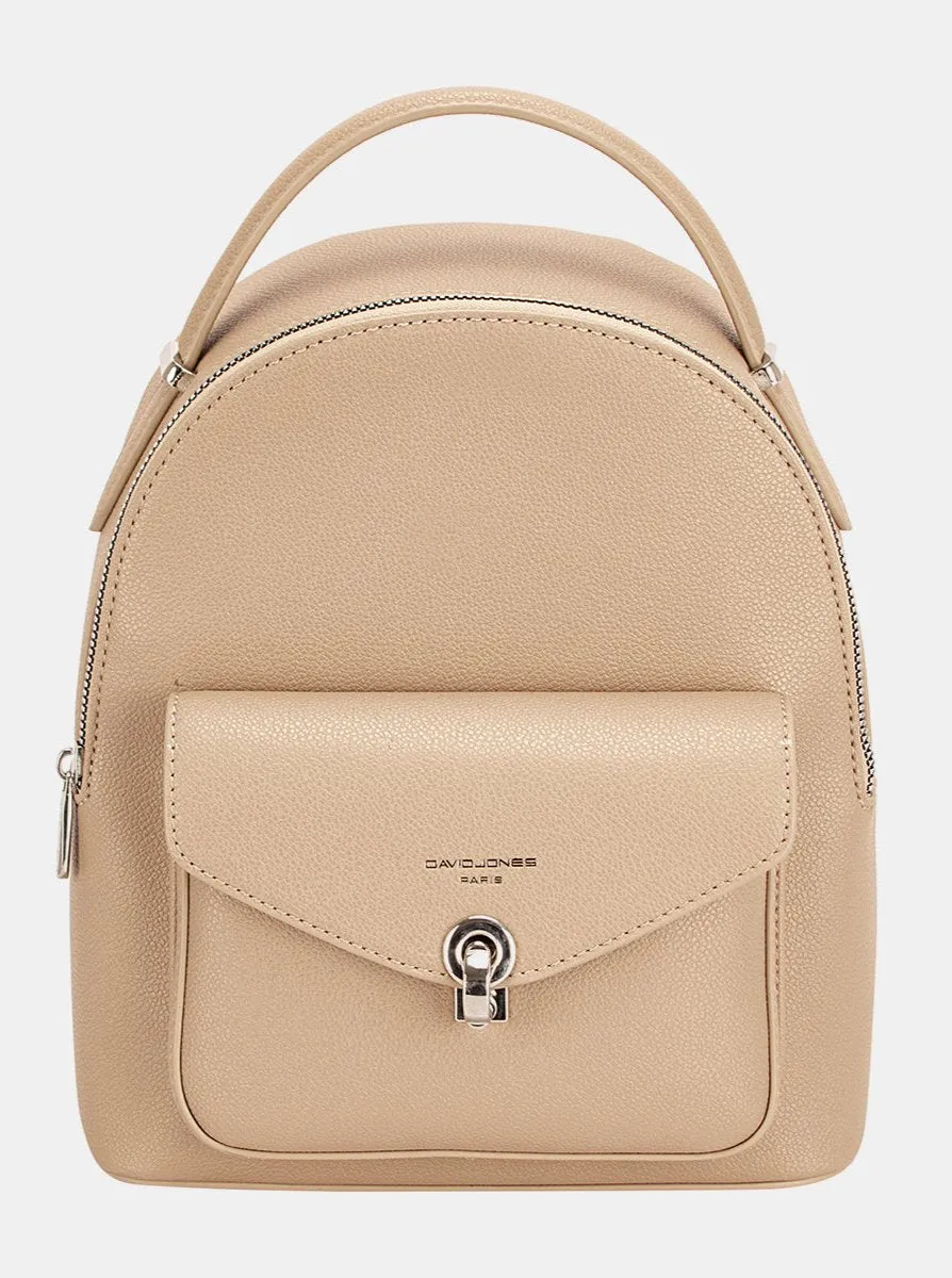 David Jones PU Leather Backpack Bag