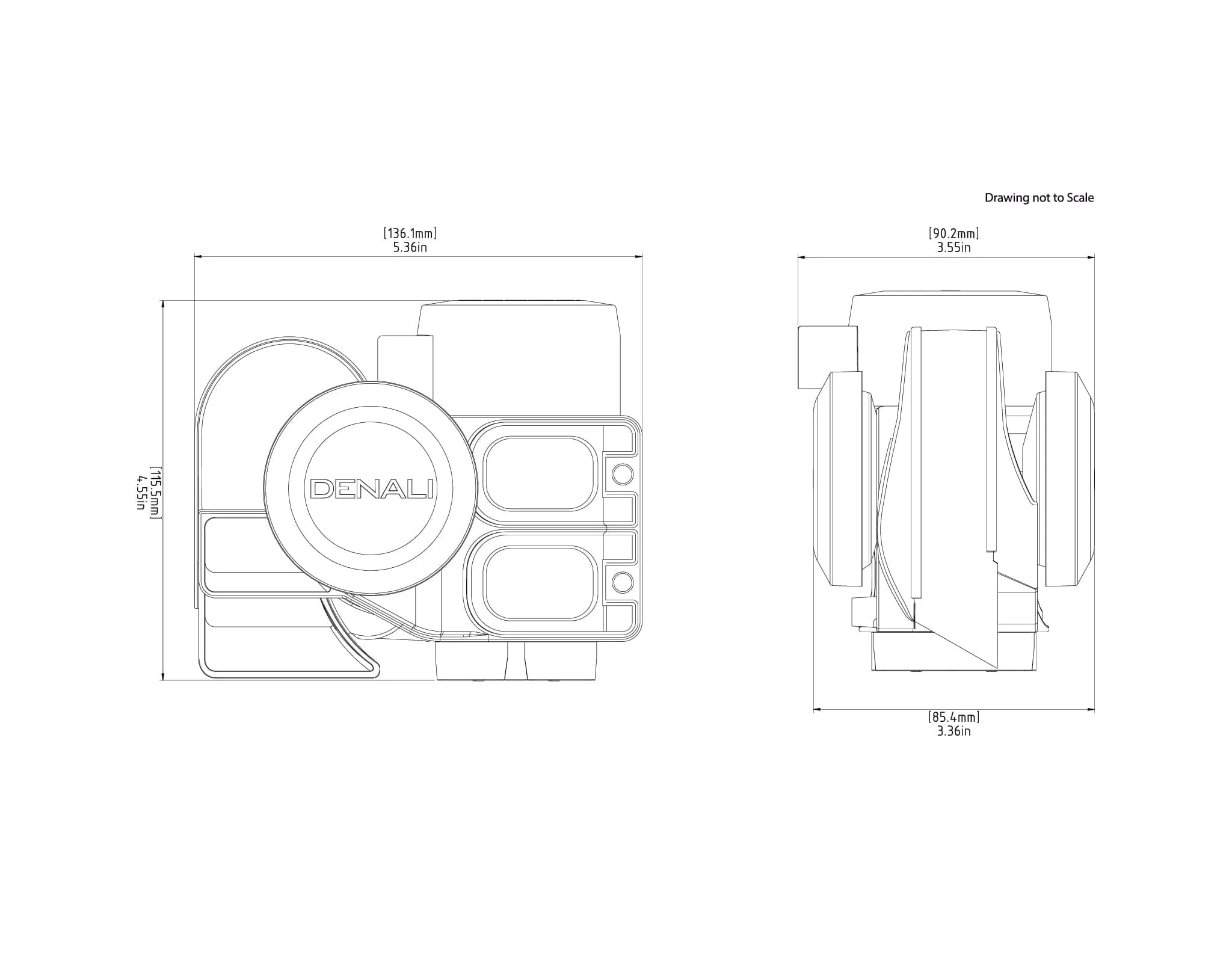 Denali SoundBomb compact Dual Tone claxon BMW