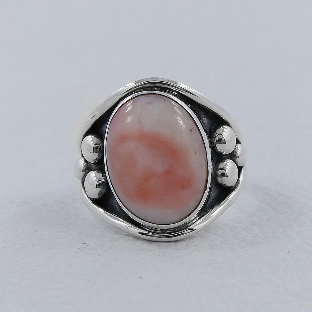 Dendritic Opal Gemstone Silver Designer Ring