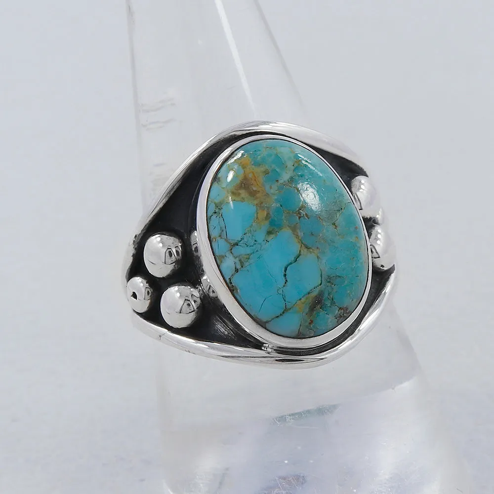 Dendritic Opal Gemstone Silver Designer Ring