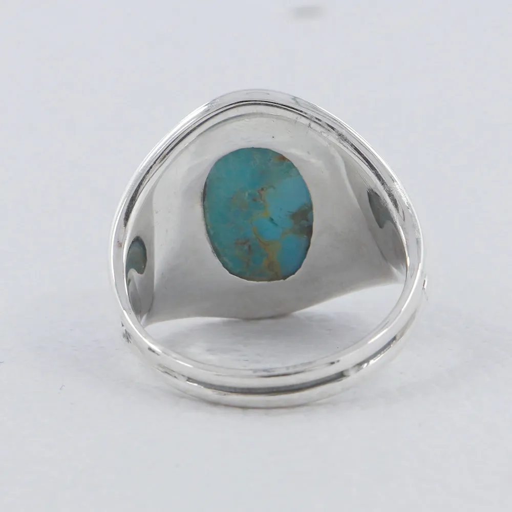 Dendritic Opal Gemstone Silver Designer Ring