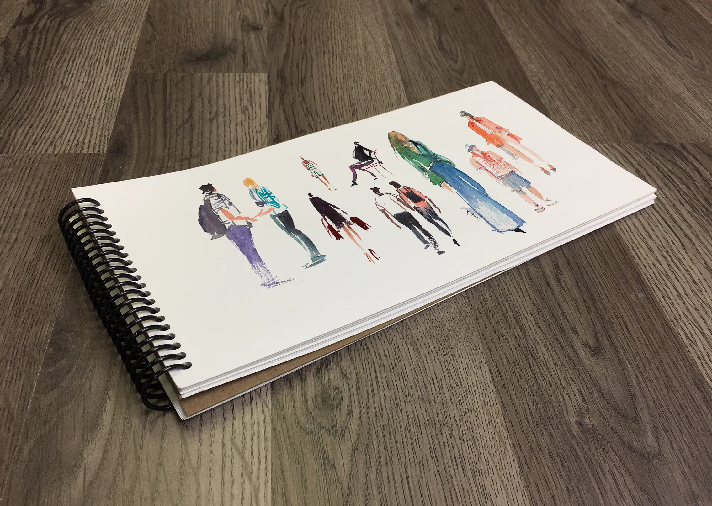 Design Ideation QUICK DRAW Drawing Book : Multi-media Paper Book. (6" x 12") SB-LS