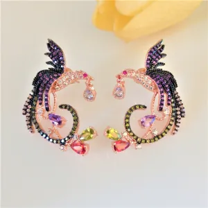 Designer Bird Super Big Stud Earrings