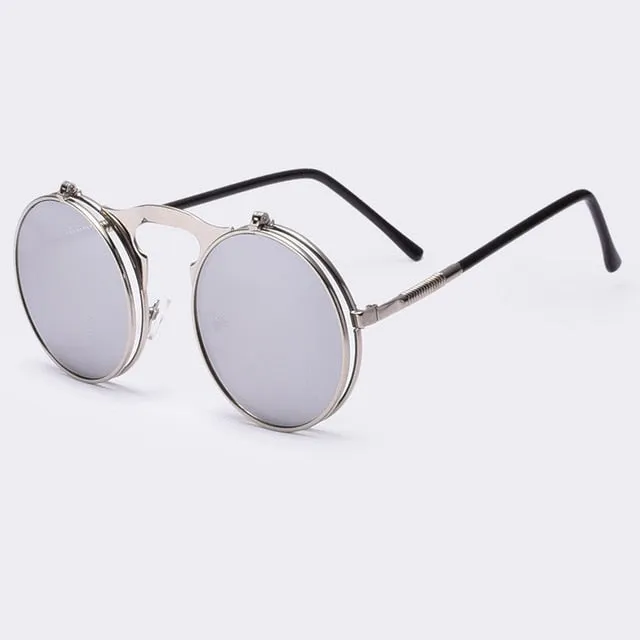 Designer VINTAGE STEAMPUNK Sunglasses round
