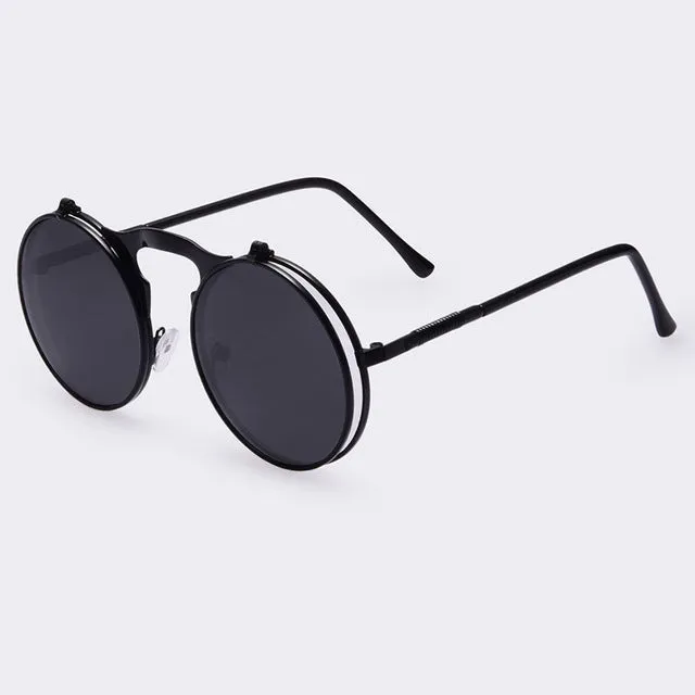 Designer VINTAGE STEAMPUNK Sunglasses round