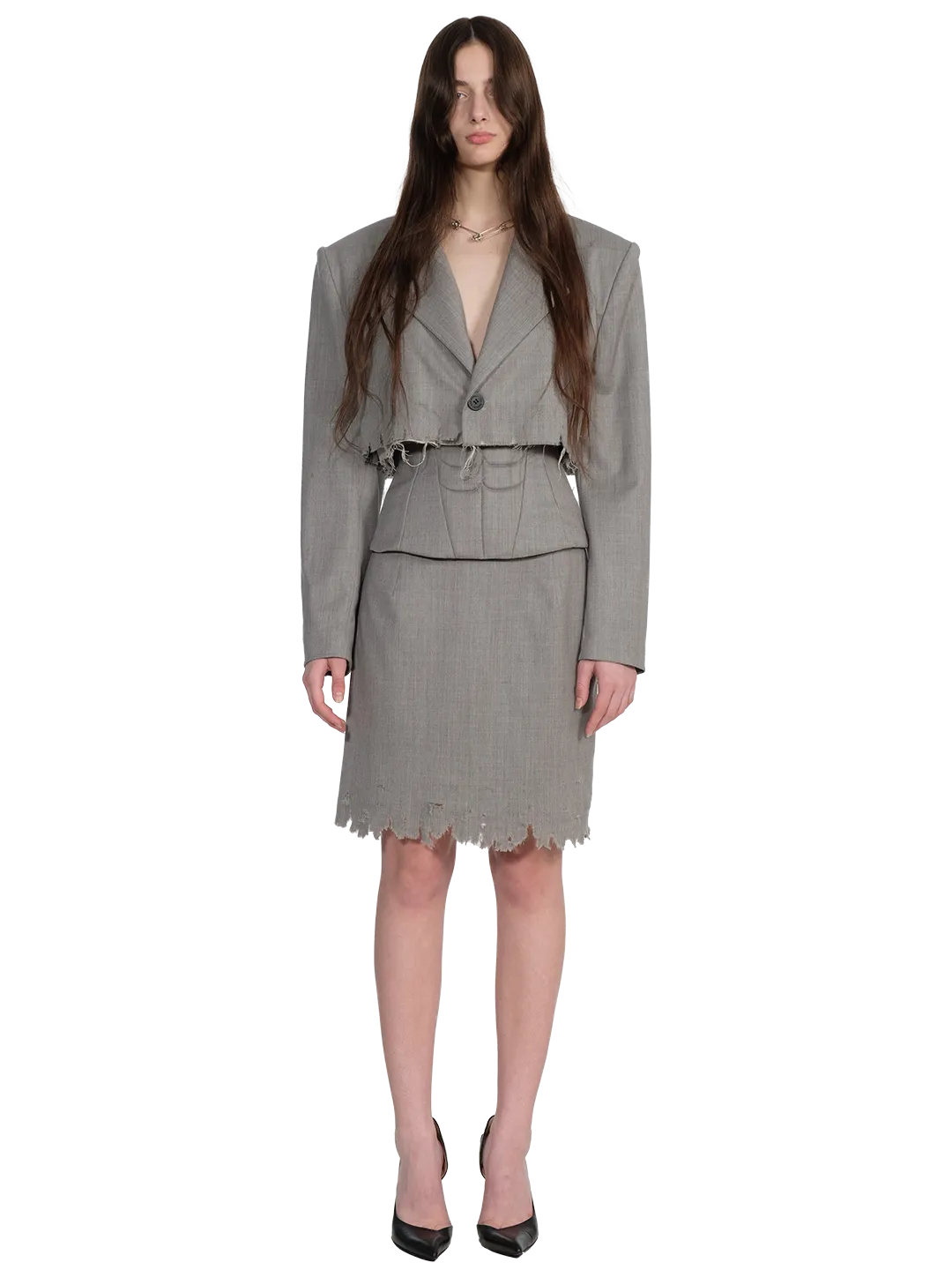 Destroyed Office Skirt