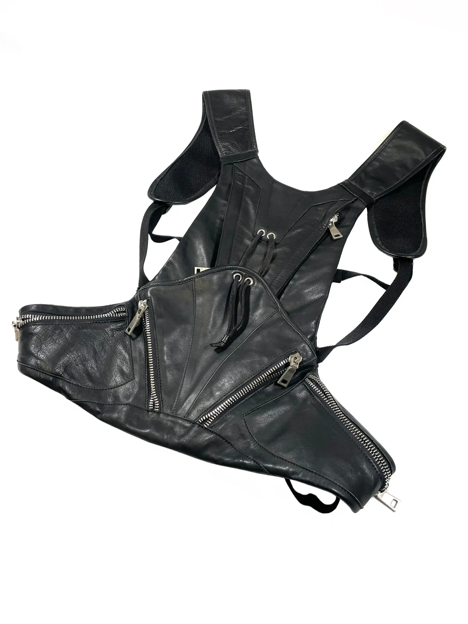 Dirk Bikkembergs multi pockets backpack vest
