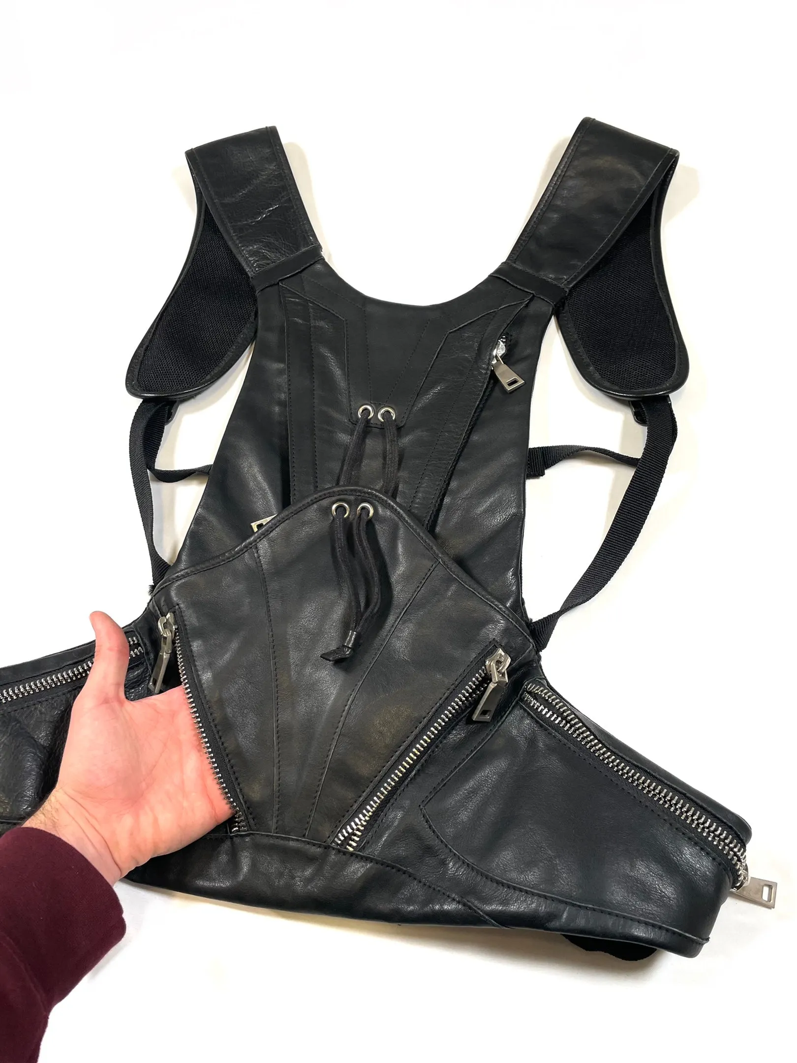 Dirk Bikkembergs multi pockets backpack vest