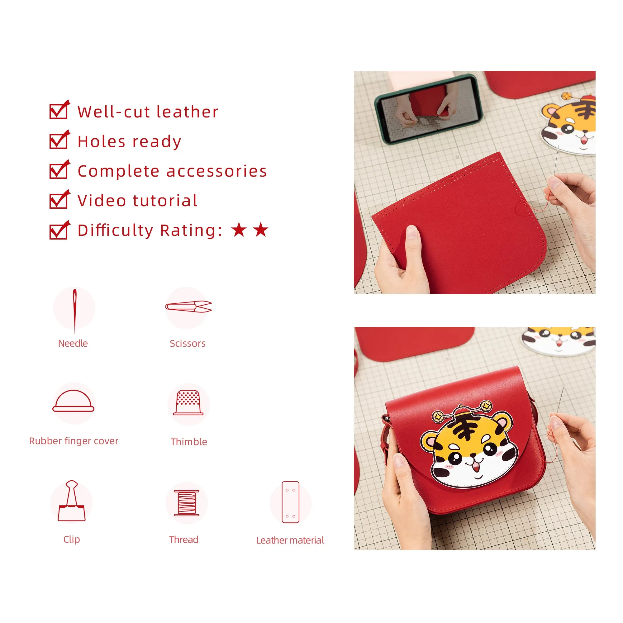 DIY Bag Kits - Lucky Tiger Bag
