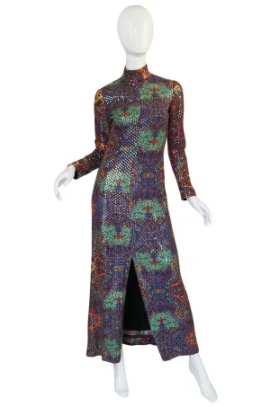 Documented 1971 Malcolm Starr Sequin Covered Dress