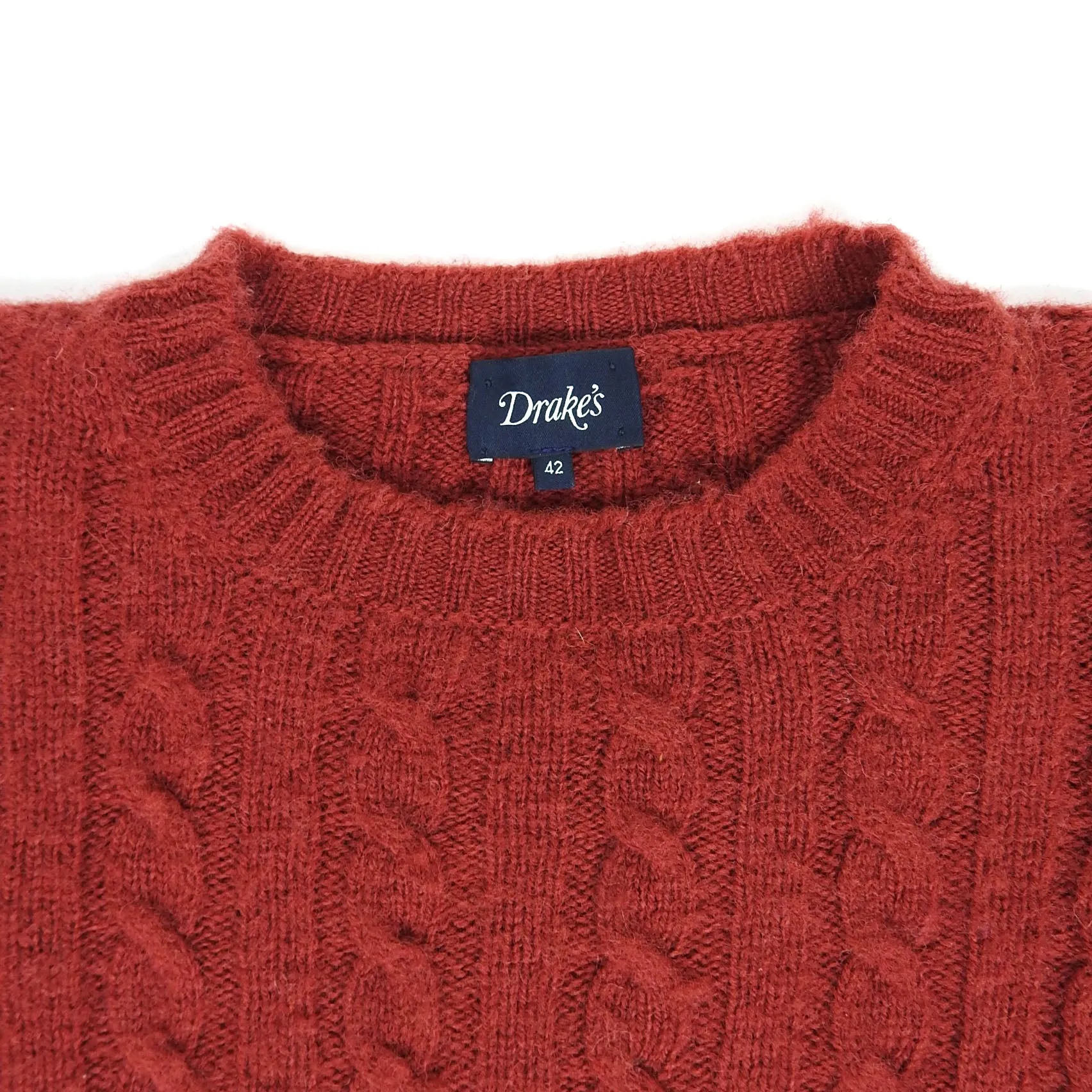 Drake’s Merino Wool Cableknit Size 42