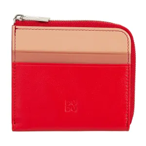 DUDU Men's Leather Wallet with Kear, Compact Small Women's Wallet, External Zip, Coins and Card Cards