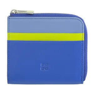 DUDU Men's Leather Wallet with Kear, Compact Small Women's Wallet, External Zip, Coins and Card Cards