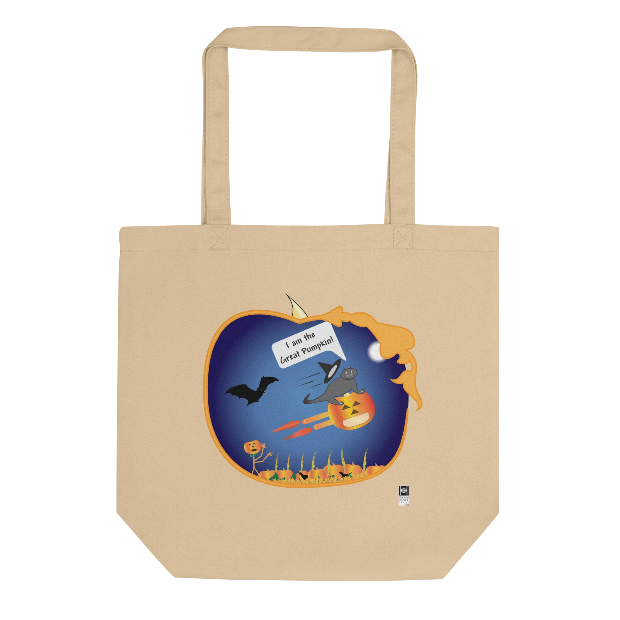 Eco Tote Bag, 100% organic cotton, the Great Pumpkin