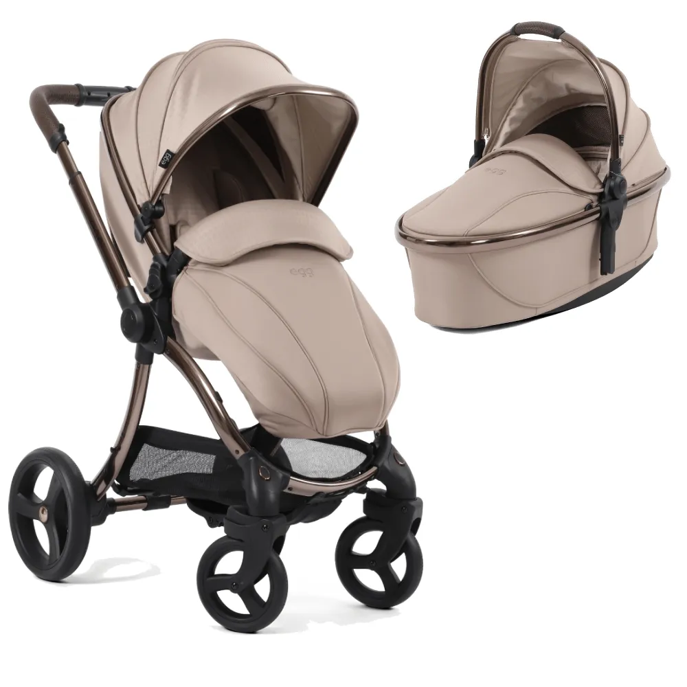 Egg 3 Luxury Pebble 360 PRO 2 Travel System - Houndstooth Almond