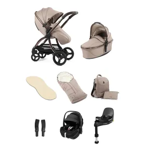 Egg 3 Luxury Pebble 360 PRO 2 Travel System - Houndstooth Almond