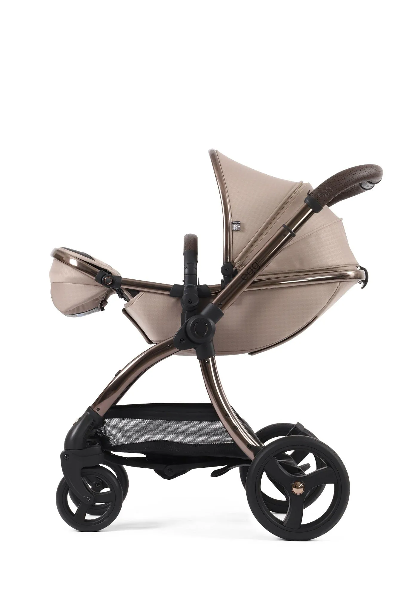 Egg 3 Luxury Pebble 360 PRO 2 Travel System - Houndstooth Almond