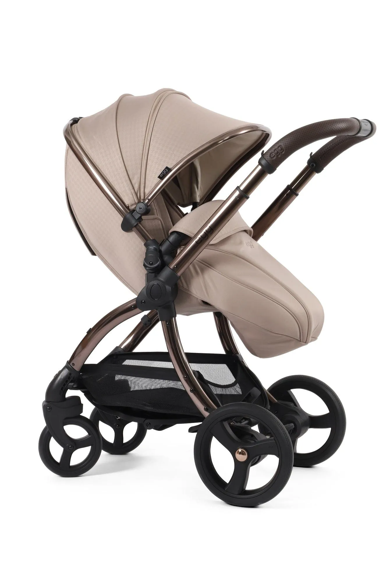 Egg 3 Luxury Pebble 360 PRO 2 Travel System - Houndstooth Almond