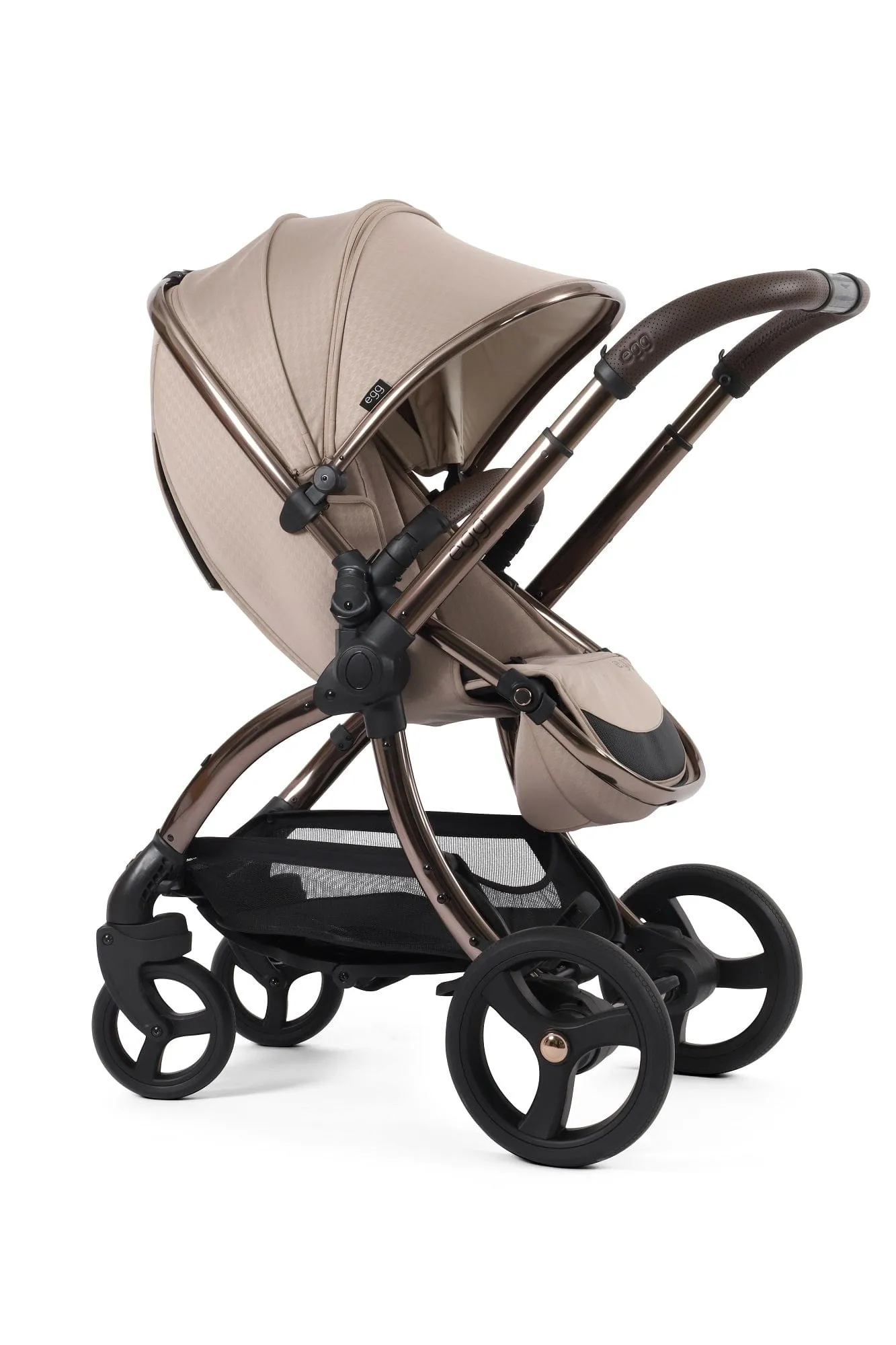 Egg 3 Luxury Pebble 360 PRO 2 Travel System - Houndstooth Almond