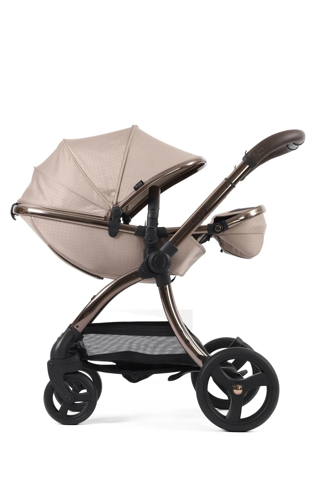 Egg 3 Luxury Pebble 360 PRO 2 Travel System - Houndstooth Almond