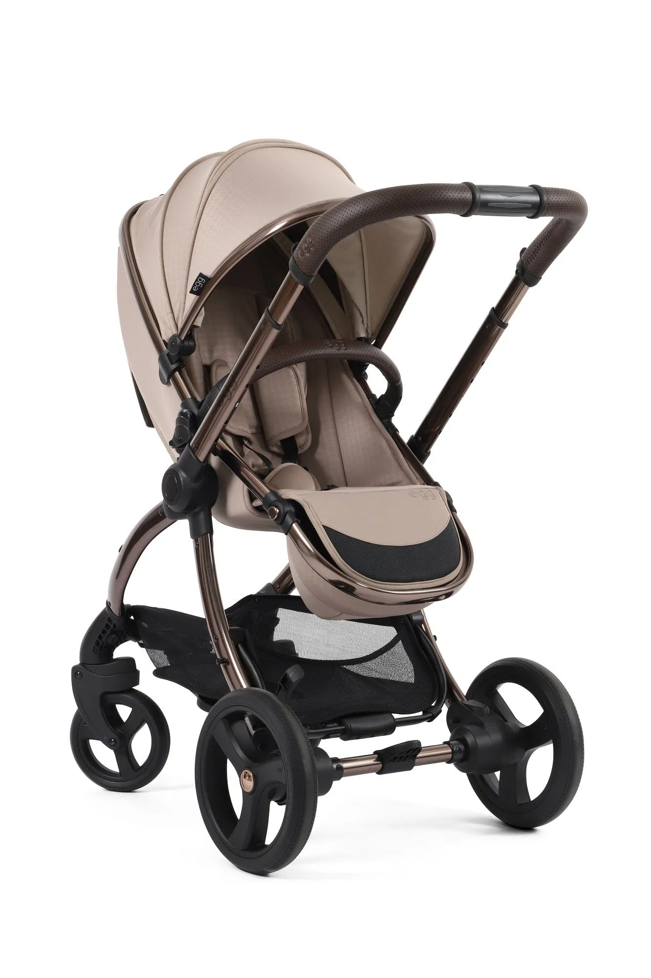 Egg 3 Luxury Pebble 360 PRO 2 Travel System - Houndstooth Almond