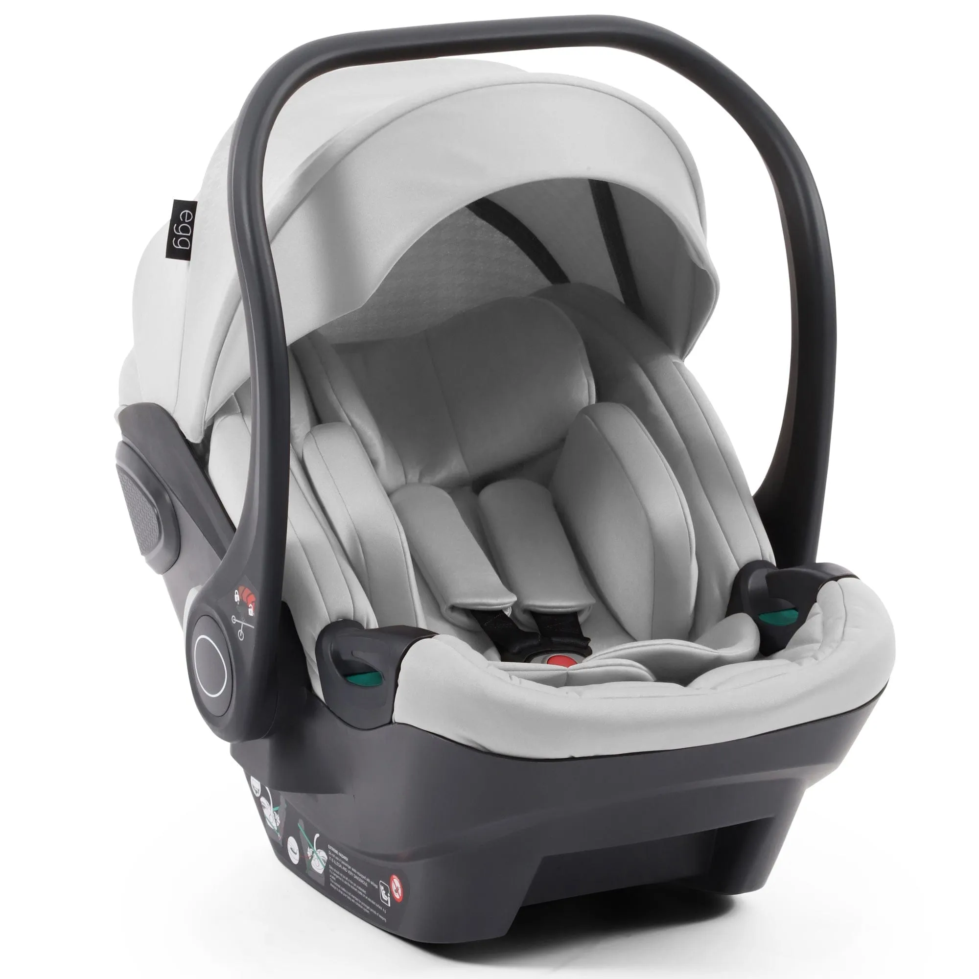 egg3 Luxury Travel System Bundle - Houndstooth Silver