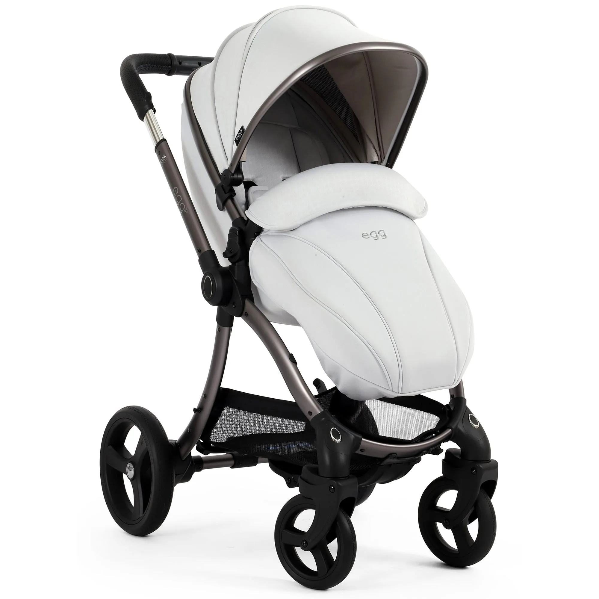 egg3 Luxury Travel System Bundle - Houndstooth Silver