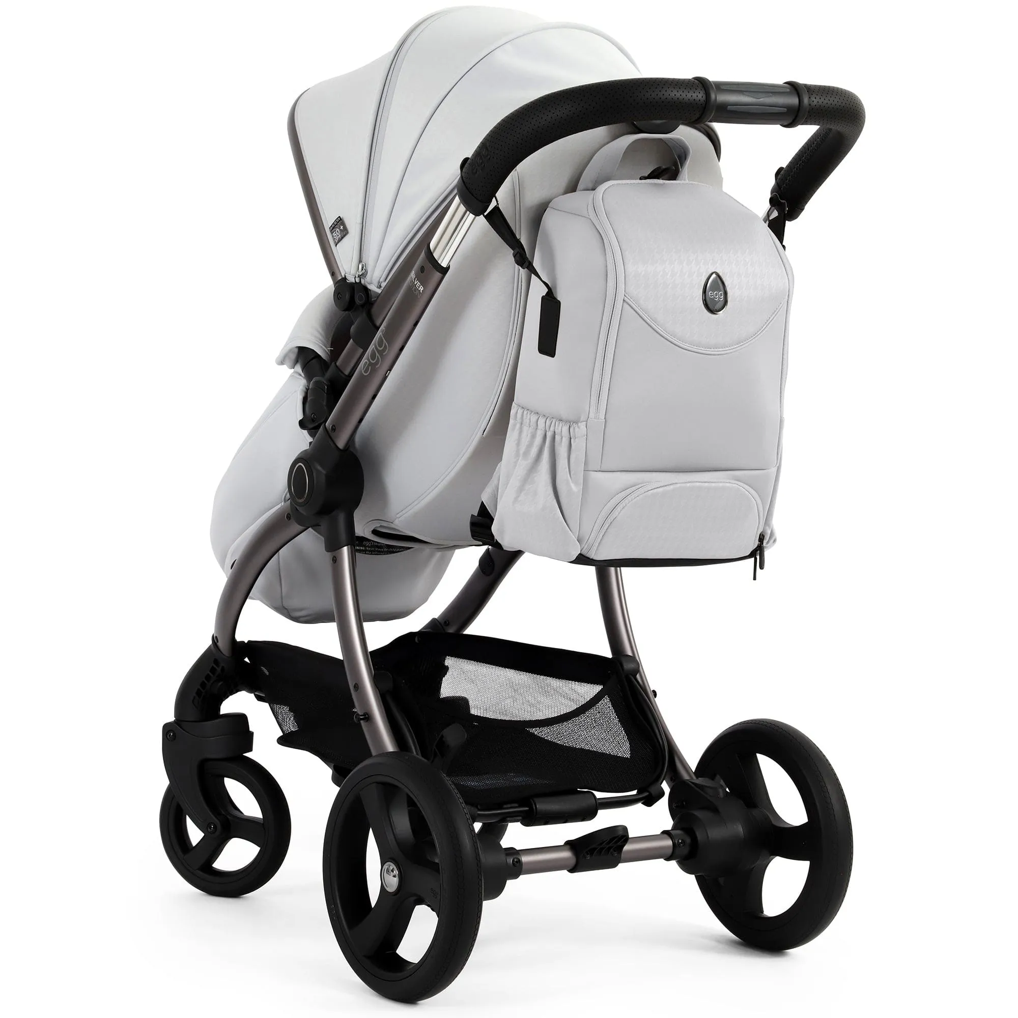 egg3 Luxury Travel System Bundle - Houndstooth Silver