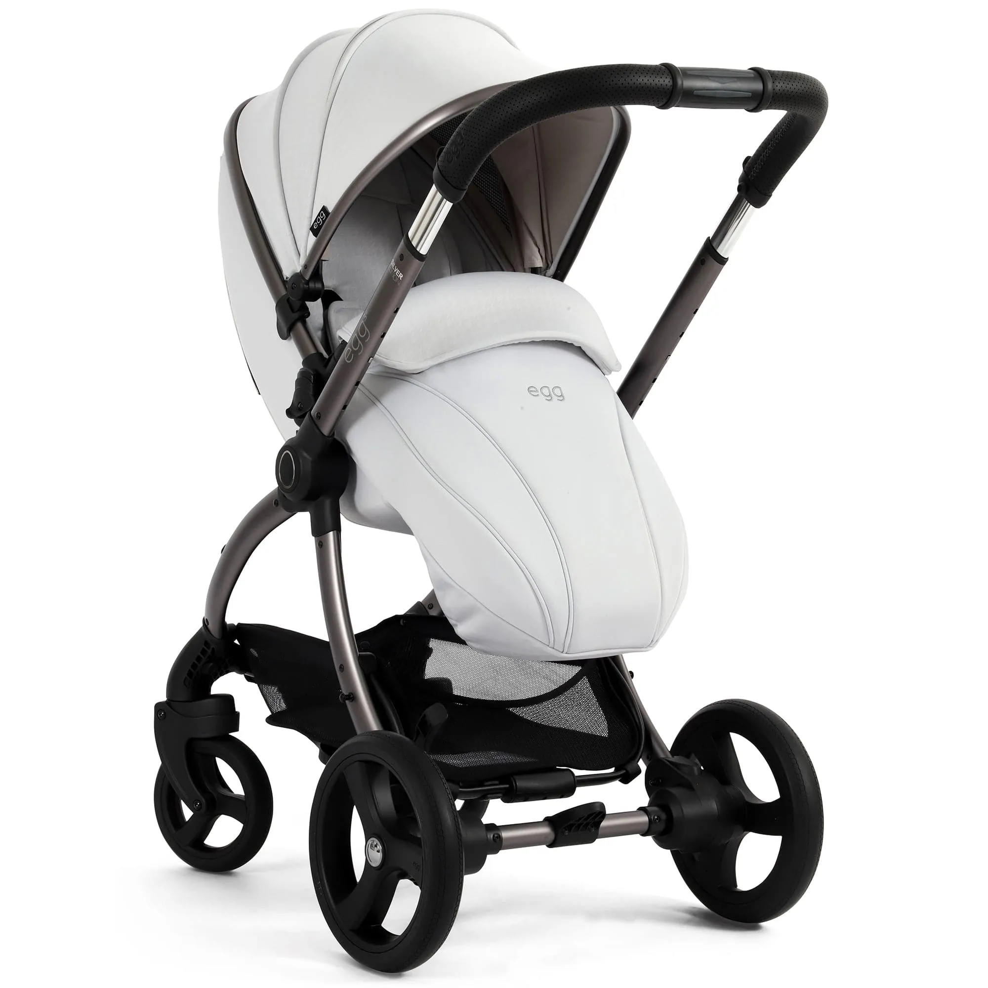 egg3 Luxury Travel System Bundle - Houndstooth Silver