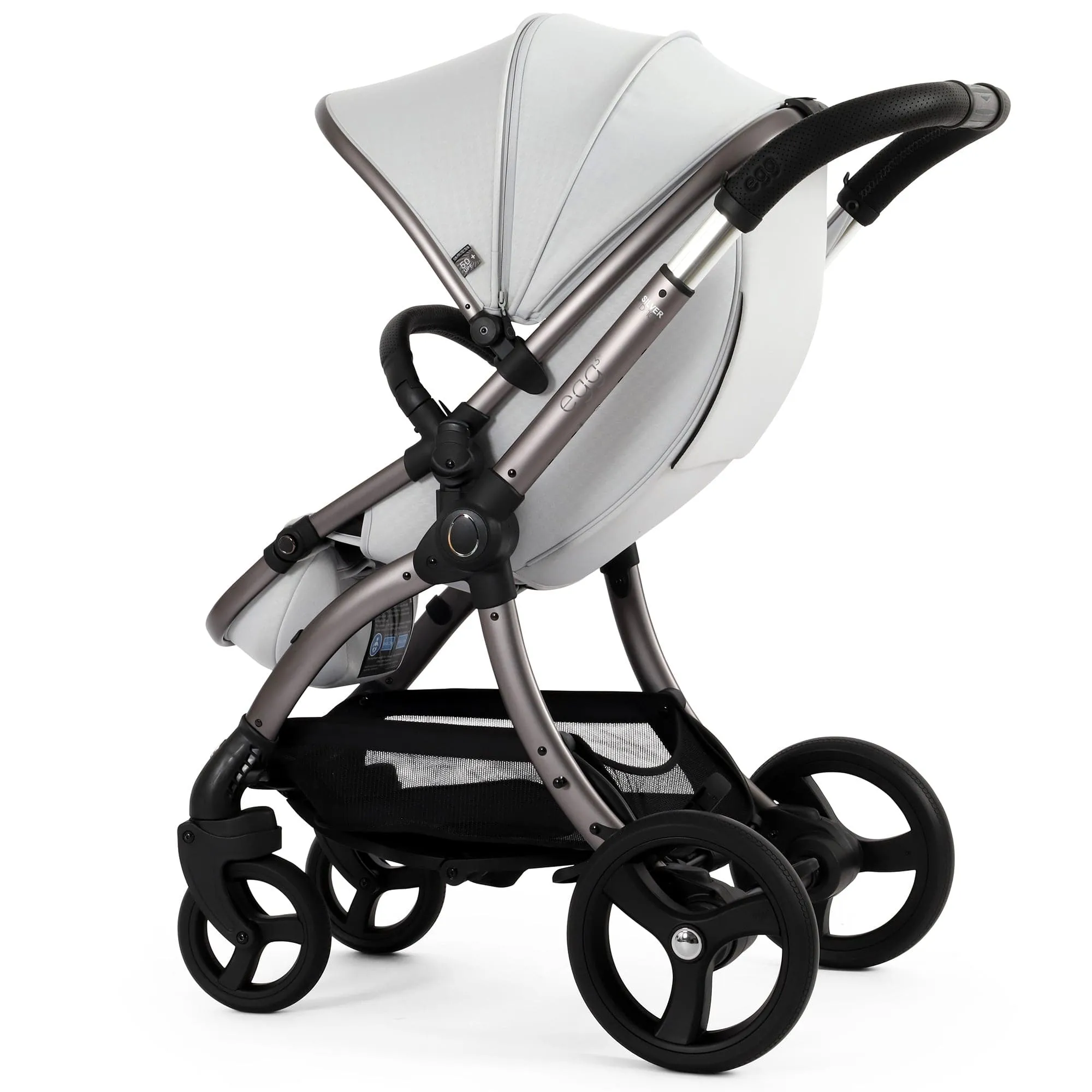 egg3 Luxury Travel System Bundle - Houndstooth Silver
