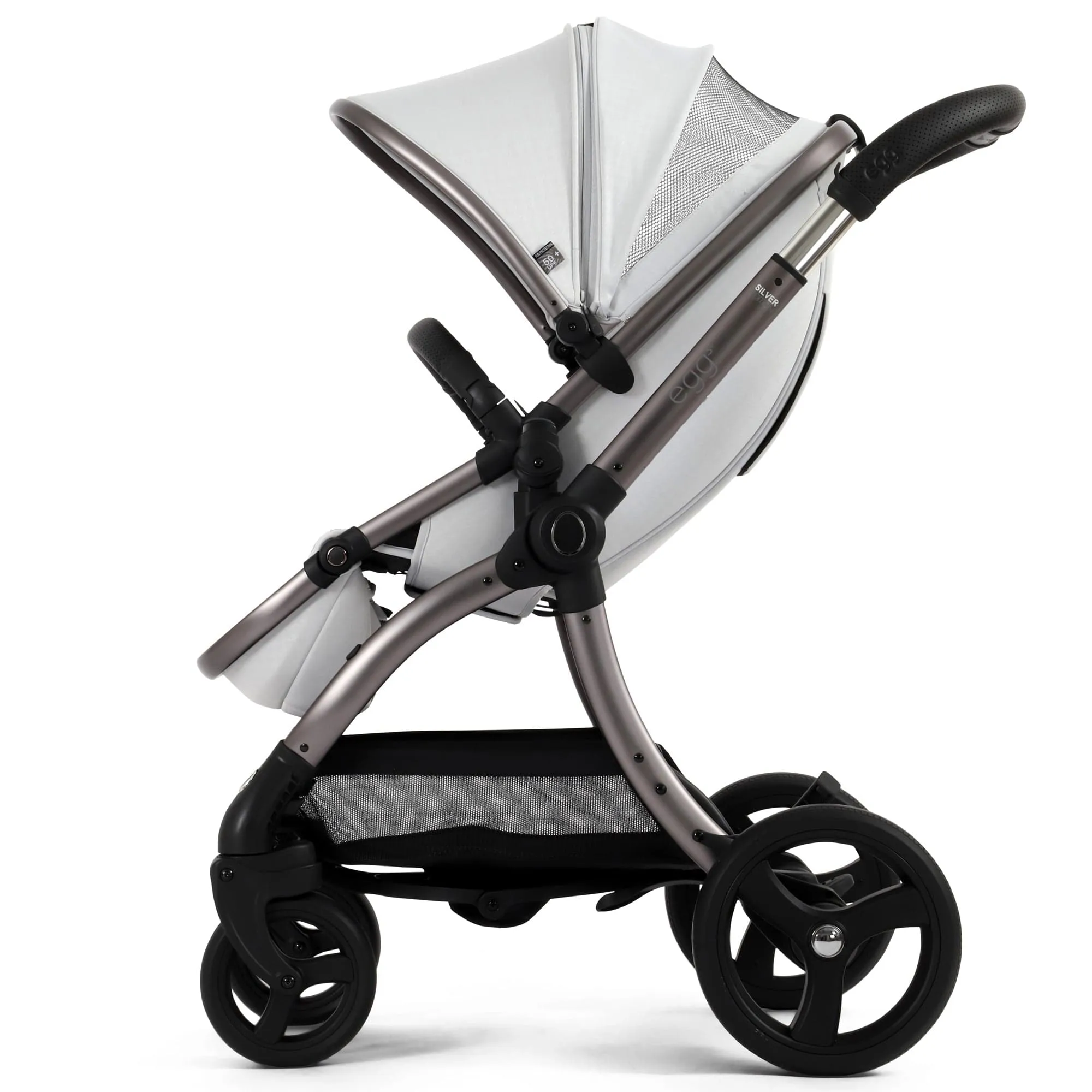 egg3 Luxury Travel System Bundle - Houndstooth Silver
