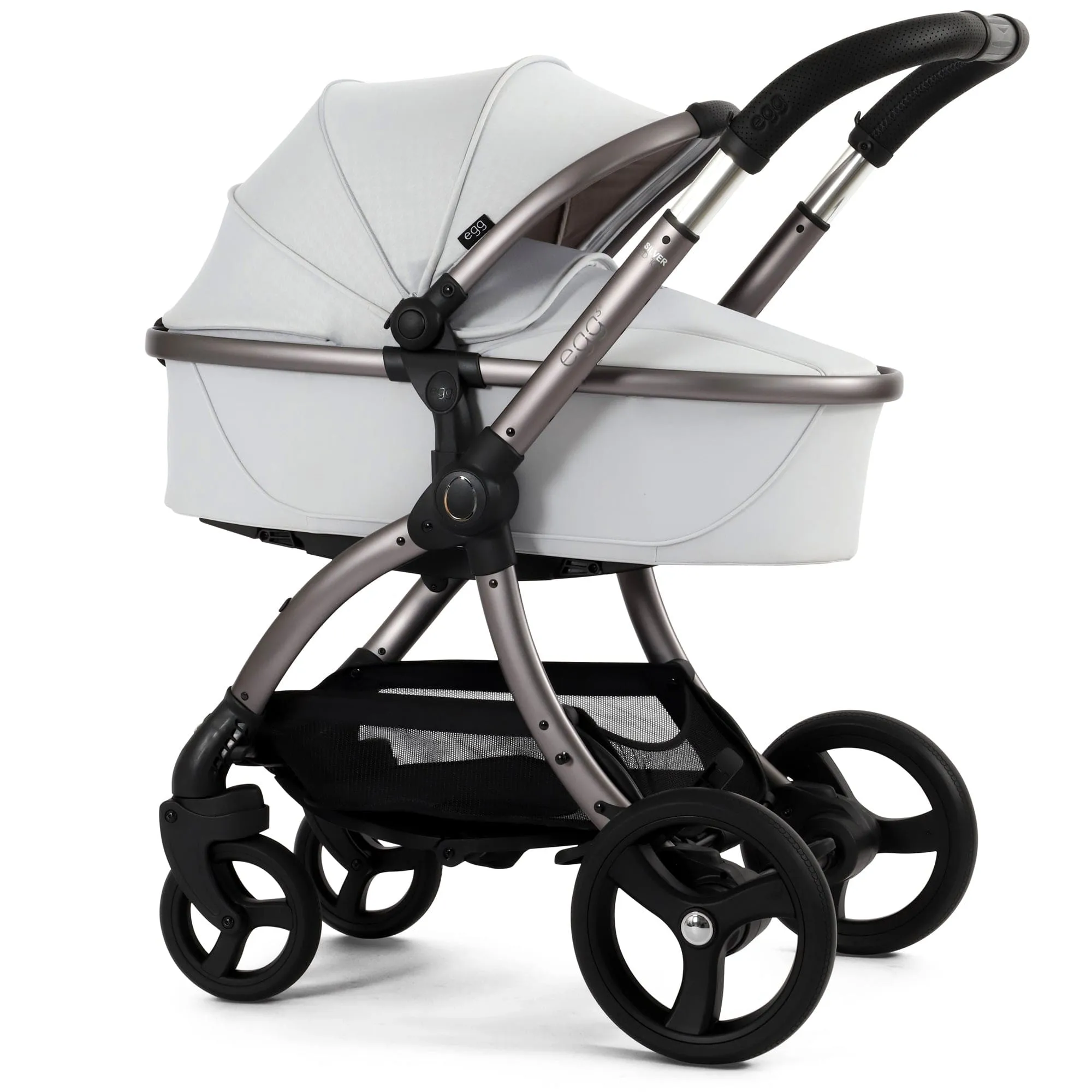 egg3 Luxury Travel System Bundle - Houndstooth Silver