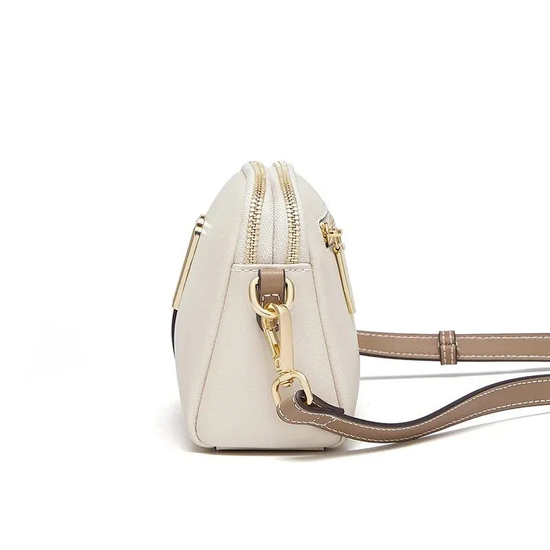 Elegant Leather Crossbody & Shoulder Satchel