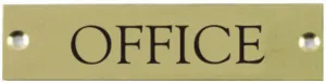 Engraved Brass Office Door Sign