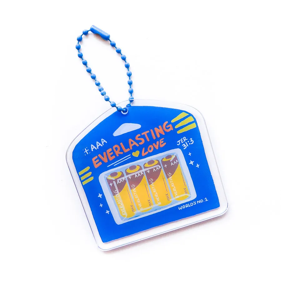 Everlasting Love Battery AAA {Acrylic Keychain}