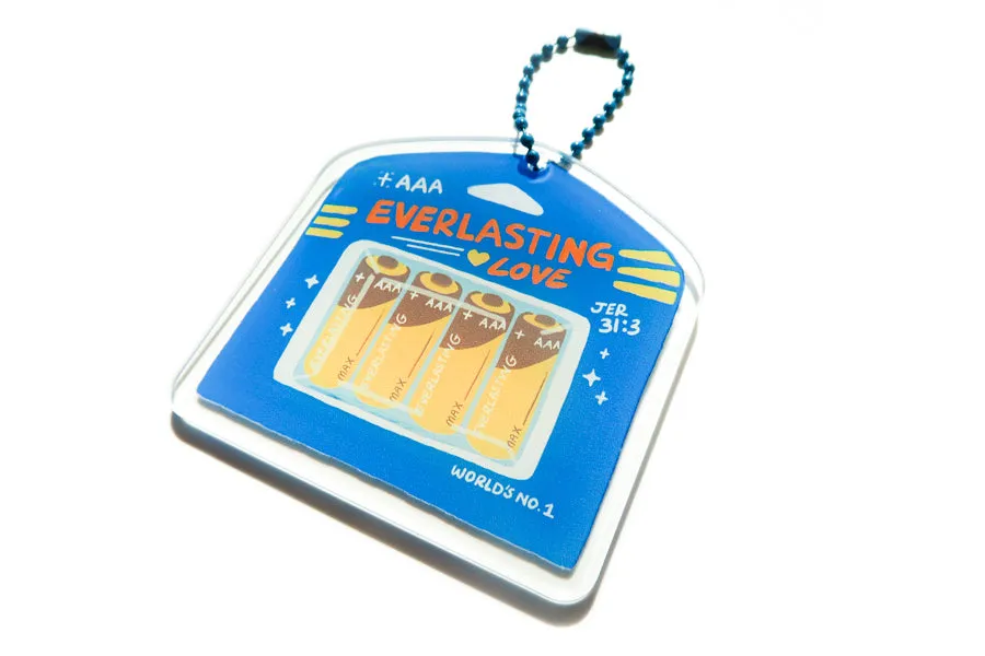 Everlasting Love Battery AAA {Acrylic Keychain}