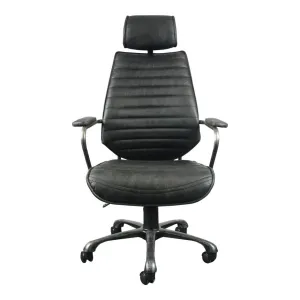 EXECUTIVE OFFICE SWIVEL CHAIR, BLACK