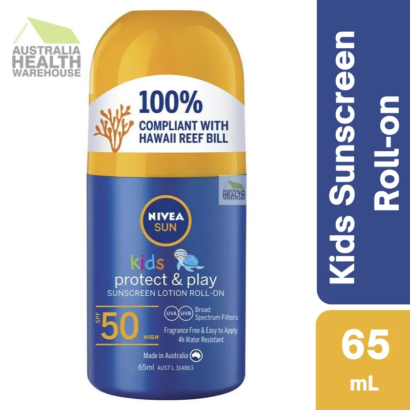 [Expiry: 11/2025] Nivea Sun SPF 50  Kids Sunscreen Roll On 65mL